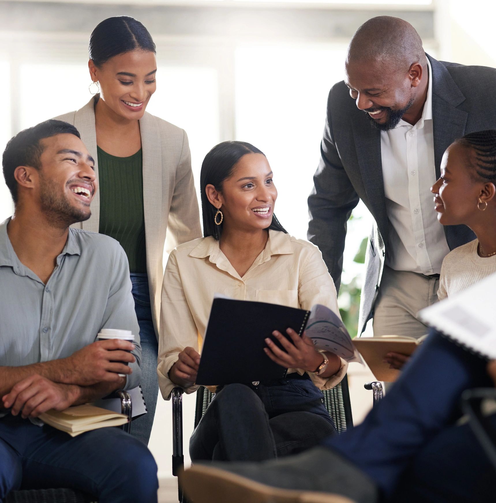 group mentoring young professionals