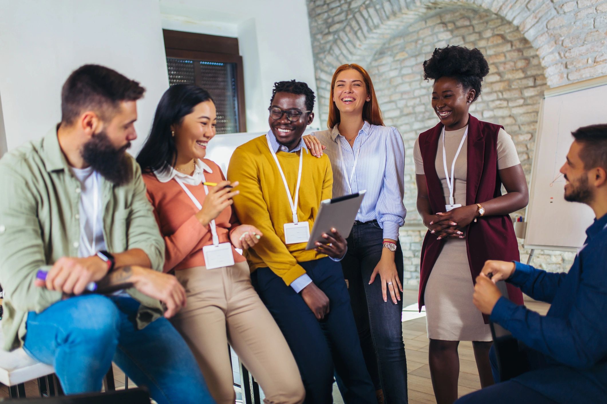 young professionals in group mentoring