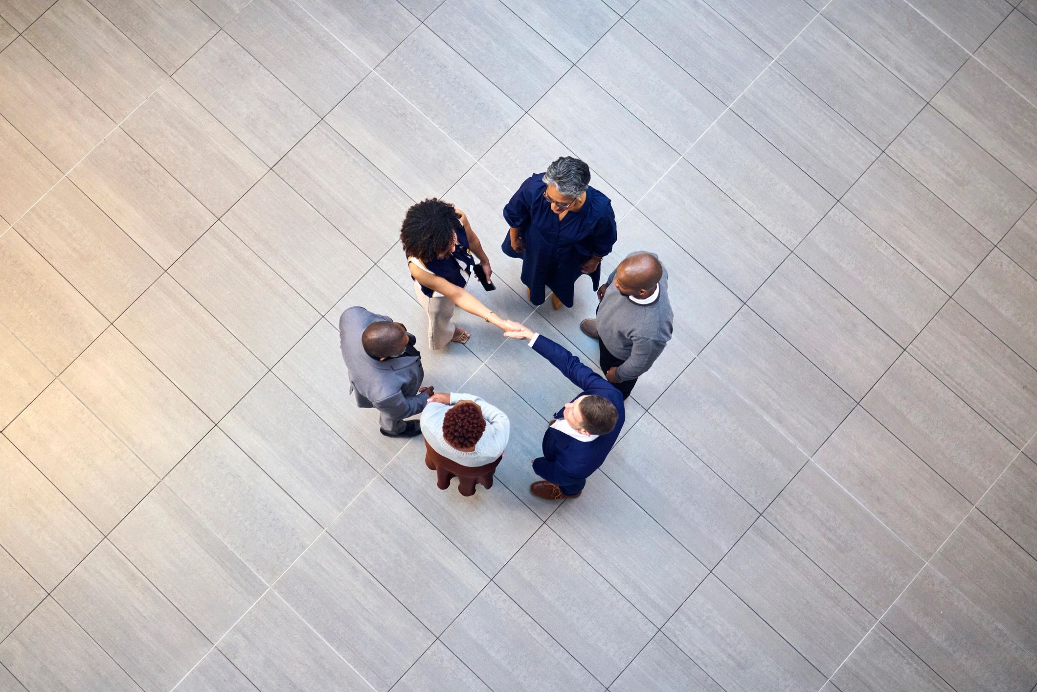 business partners collaboration office